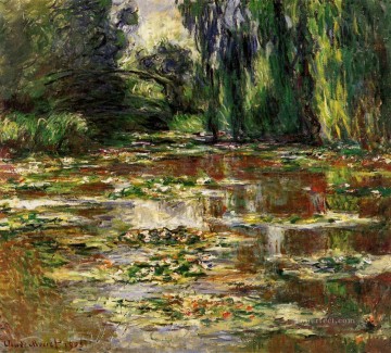  bridge - The Bridge over the Water Lily Pond 1905 Claude Monet Impressionism Flowers